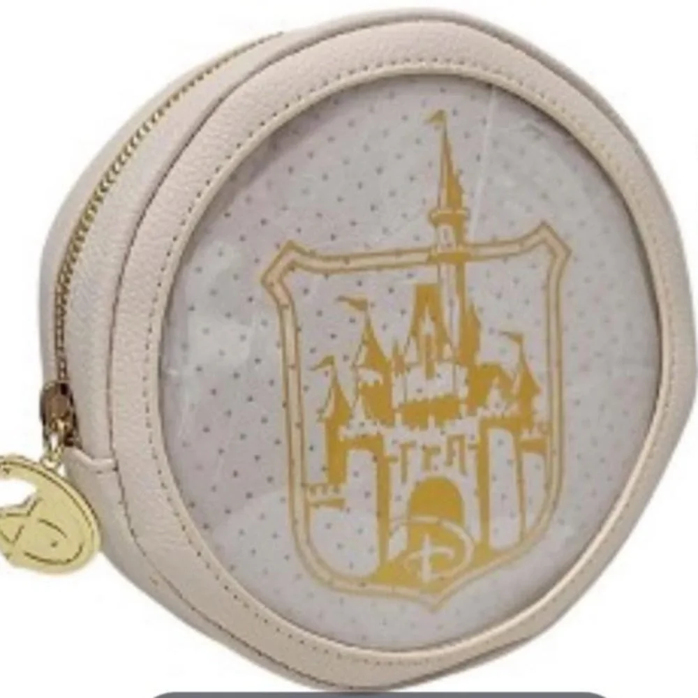 Disney Loungefly Crossbody Pin Bag with Gold Castle “Where Dreams Come True” - Picture 2 of 13